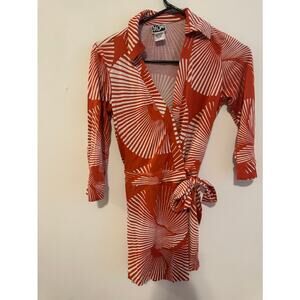 Diane Von Furstenberg Wrap Romper